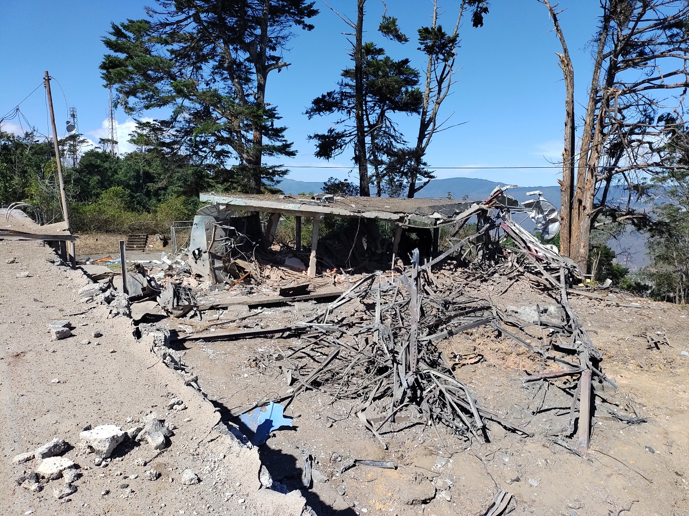 Fotografía de la infraestructura afectada del Departamento de Matemática del IVIC